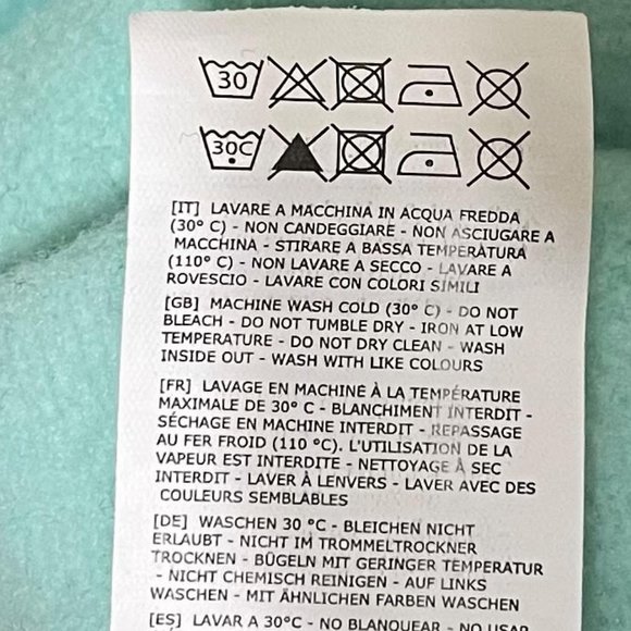 Kappa XL Pastel Green Graphic Fleece Lined Hoodie - Picture 8 of 10